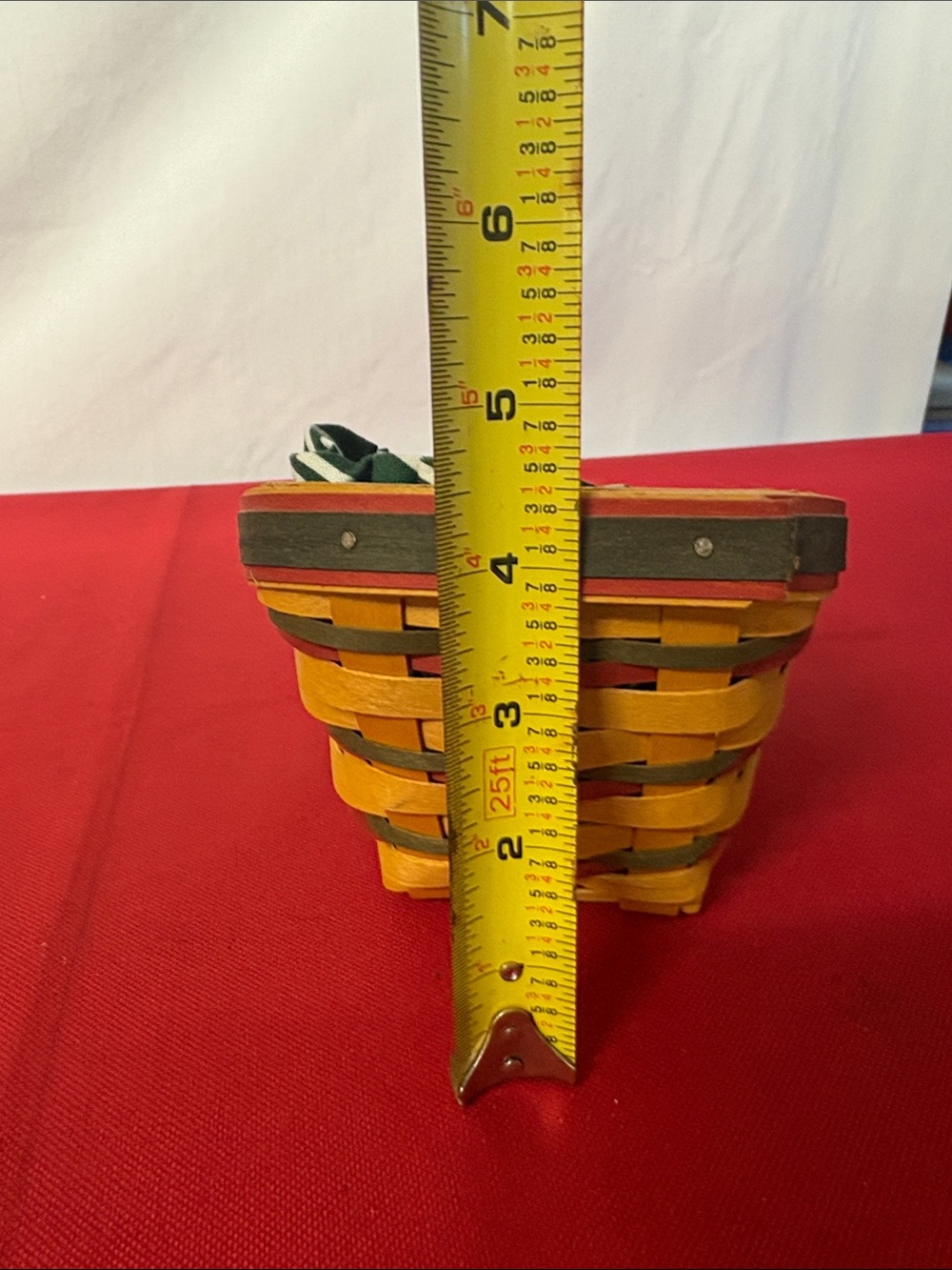 Longaberger 1998 Dash Away Sleigh Basket/Runner/Liner - Picture 12 of 12